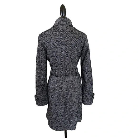 Banana Republic Herring Bone Trench Pea Coat - Picture 3 of 12